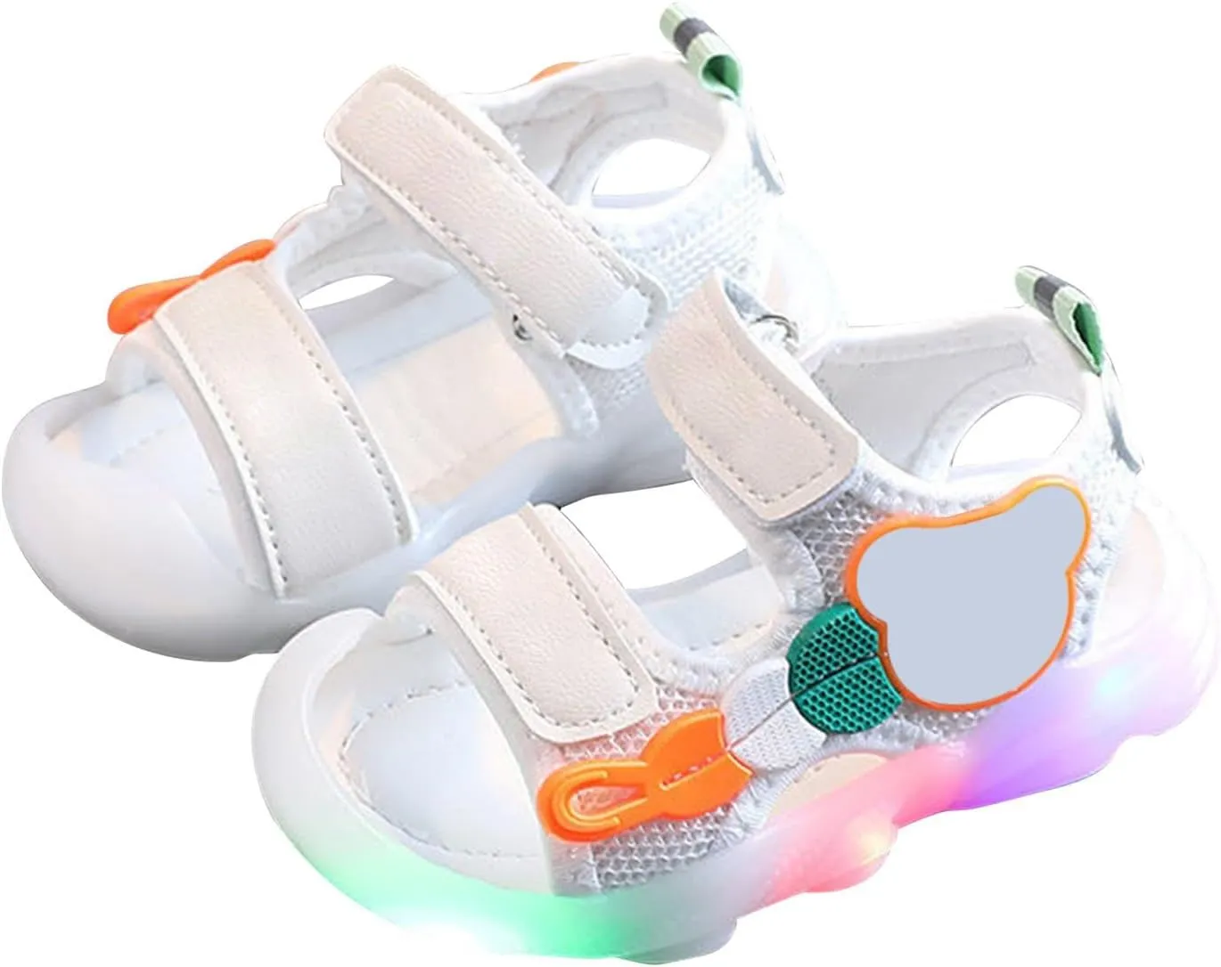 Toddler Baby Light Up Shoes Children Shoes Light Up Shoes LED Light Up Sports Shoes Casual Adjustable Strap Shiny Shoes