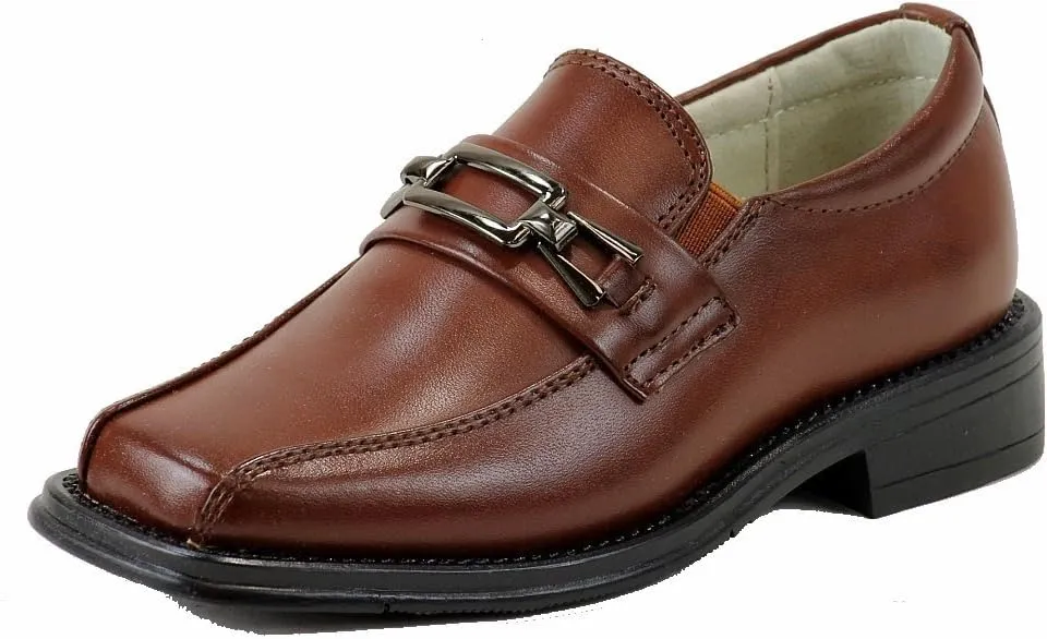 Toddler Performance Loafer Brown School Uniform Shoes 3-Little Kid