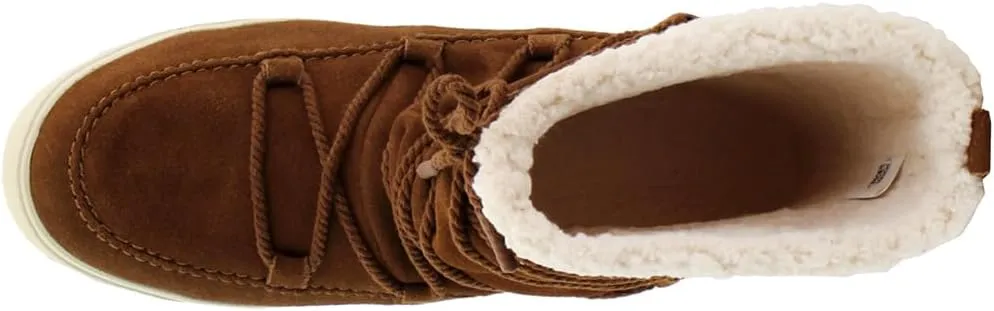 TOMS Womens Alpine Floral Round Toe Winter Casual Boots Ankle - Brown