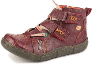 Two-Tone PU Leather Women's Ankle Boots