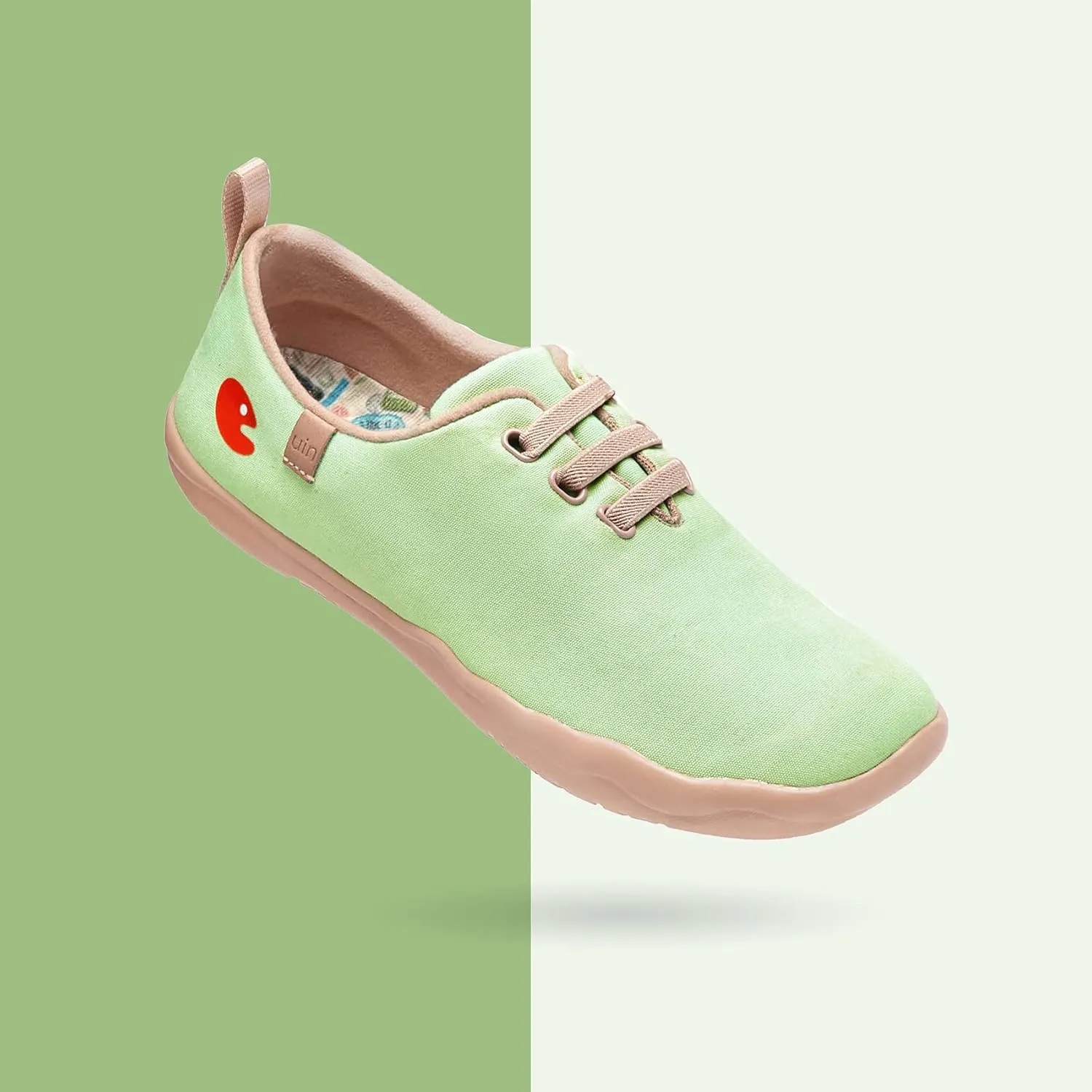UIN Women's Slip Ons Canvas Lightweight Sneakers Walking Casual Loafers Comfortable Art Painted Travel Shoes Moguer