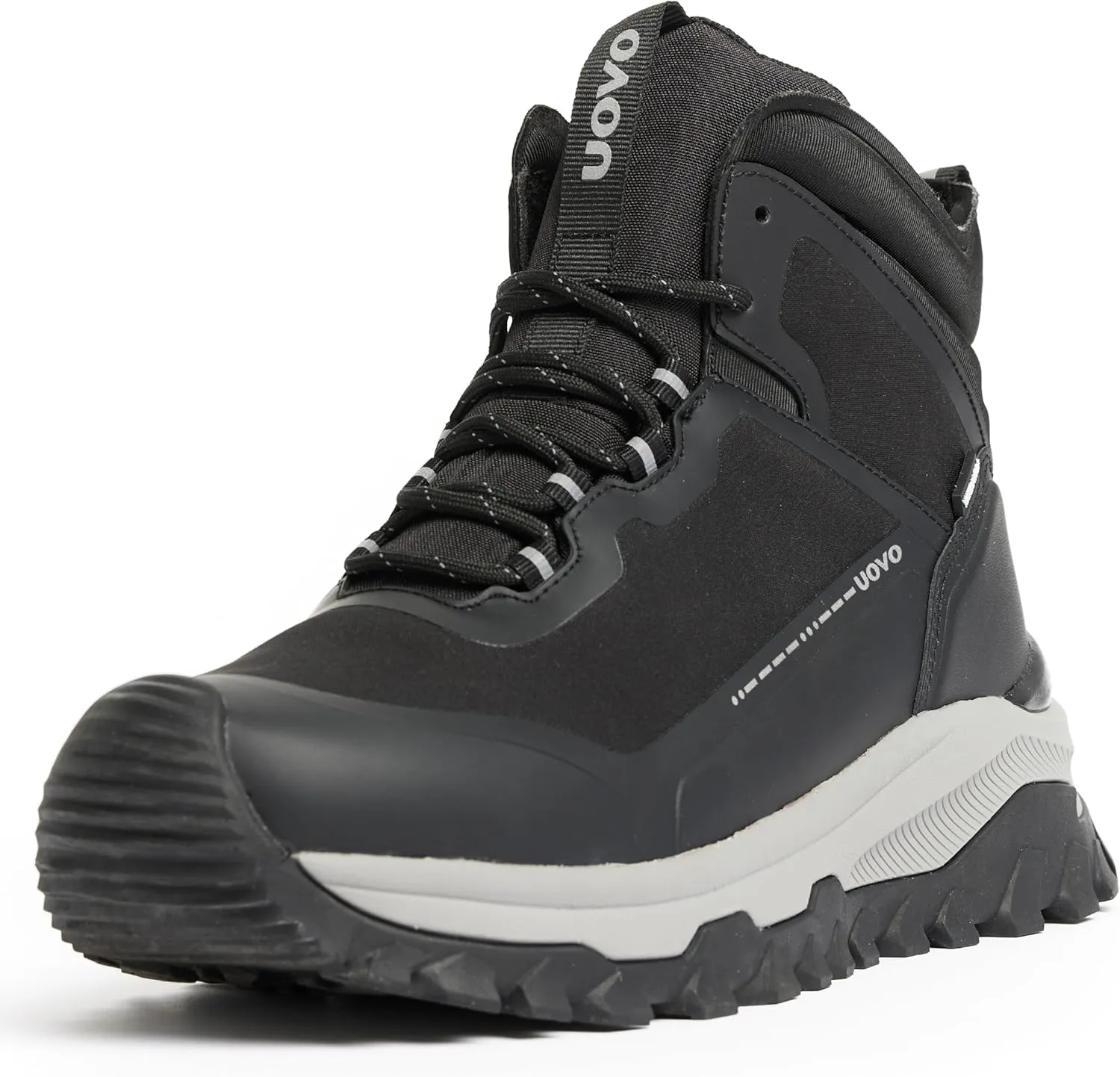 UOVO Men's Waterproof Hiking Boots  All-Season Non-Slip Outdoor Work & Trail Footwear