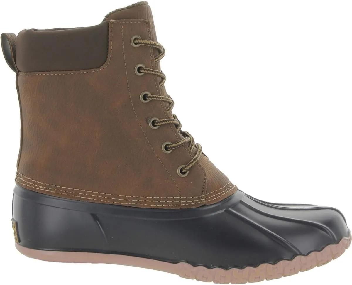 Weatherproof Mens Adam Leather Round Toe Mid-Calf, Chocolate/Brown, Size