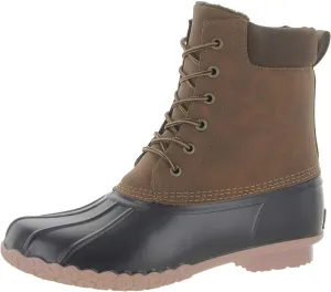 Weatherproof Mens Adam Leather Round Toe Mid-Calf, Chocolate/Brown, Size