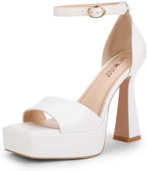 wetkiss Platform Heels Platform Pumps Ankle Strap Heels for Women Black Stiletto Heels Black High Heels for Women