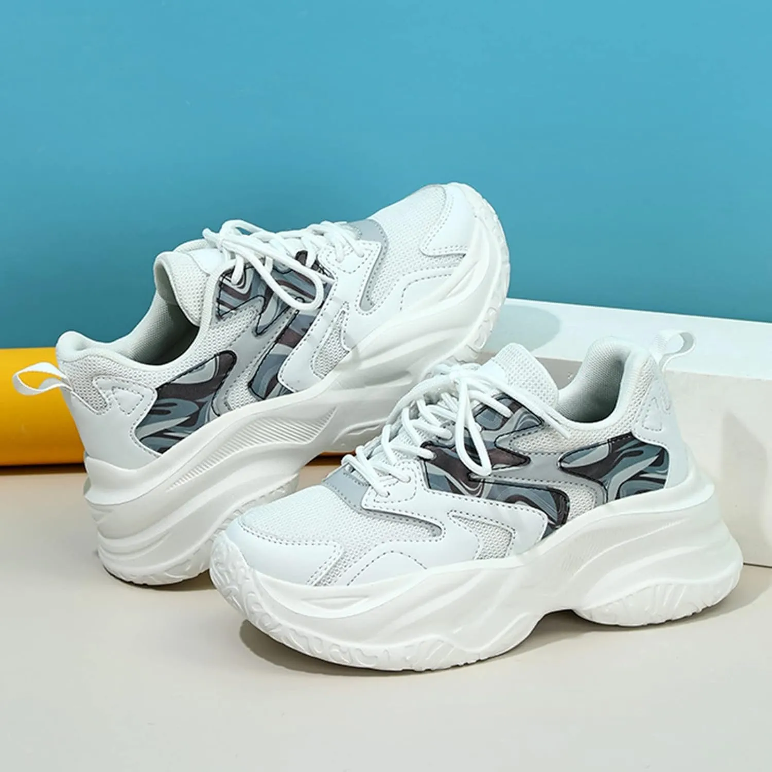 White Sneakers for Women Wide Feet Zapatos De Trabajo En Cocina para Mujer Altos Casual Dress Shoes for Women 2023 Trendy Fall Platform Sneakers for Women 2023 Zapatos para Entrenar Mujer Gym