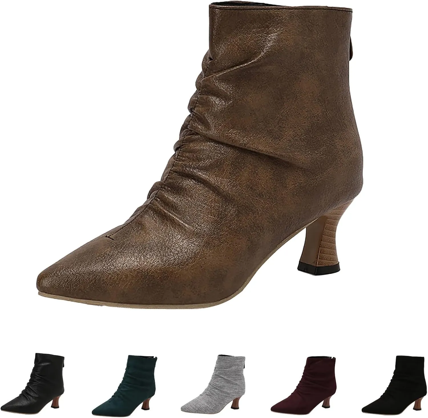 Women Ankle Boots Leather Ankle Boots for Women Wide Toe Ankle Boot Womens Womens Winter Ankle Boots Wide Width Ankle Boots for Women Dressy Extra Wide Women's Black Ankle Boots