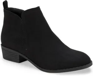 Womens Cadee Faux Leather Zipper Ankle Boots
