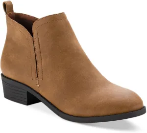 Womens Cadee Faux Leather Zipper Ankle Boots