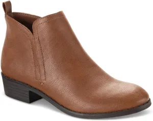 Womens Cadee Faux Leather Zipper Ankle Boots