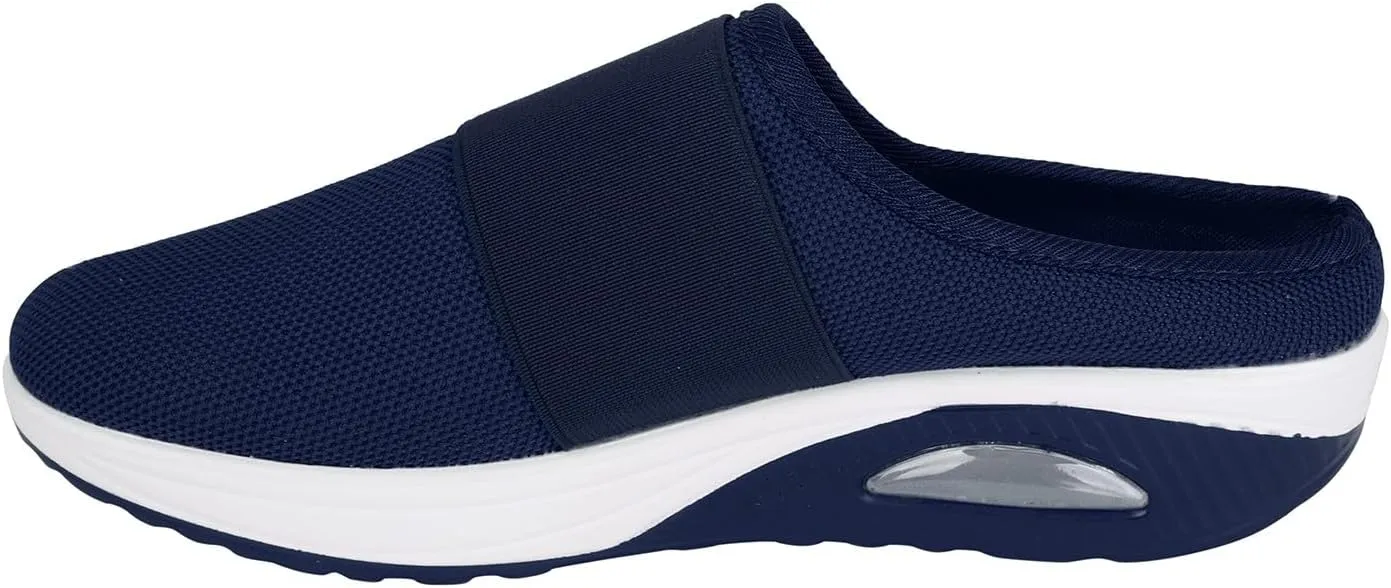Women's Casual Slip on Half Shoes Breathable Tennis Shoes Womens Wide Width Women Casual Shoes Platform Sneakers Red Tennis Shoe Loafers Casual Slip On