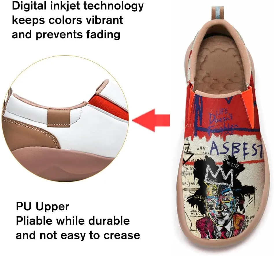 Women's Fashion Shoes Slip Ons Lightweight Walking Loafers Comfortable Art Painted Travel Sneaker