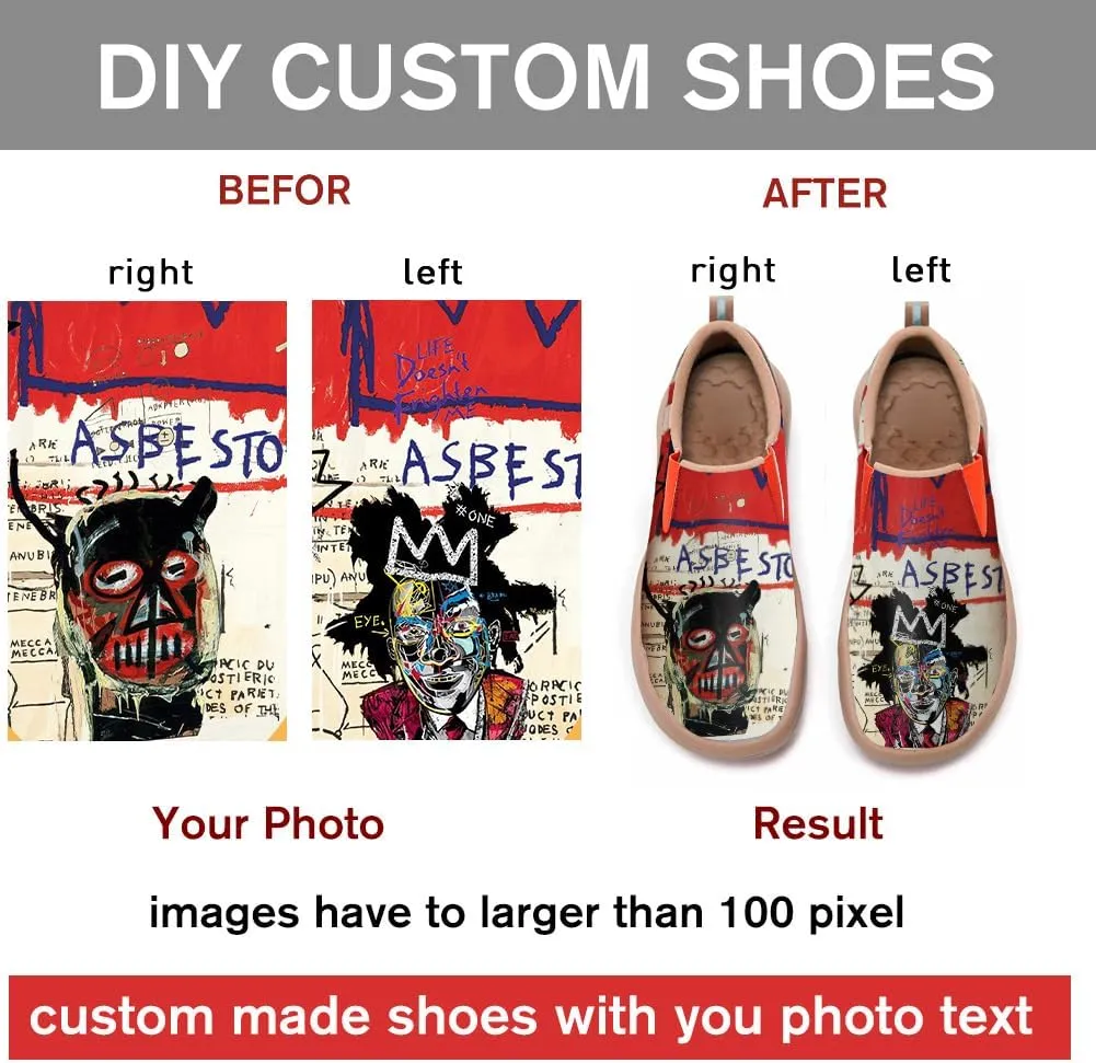 Women's Fashion Shoes Slip Ons Lightweight Walking Loafers Comfortable Art Painted Travel Sneaker