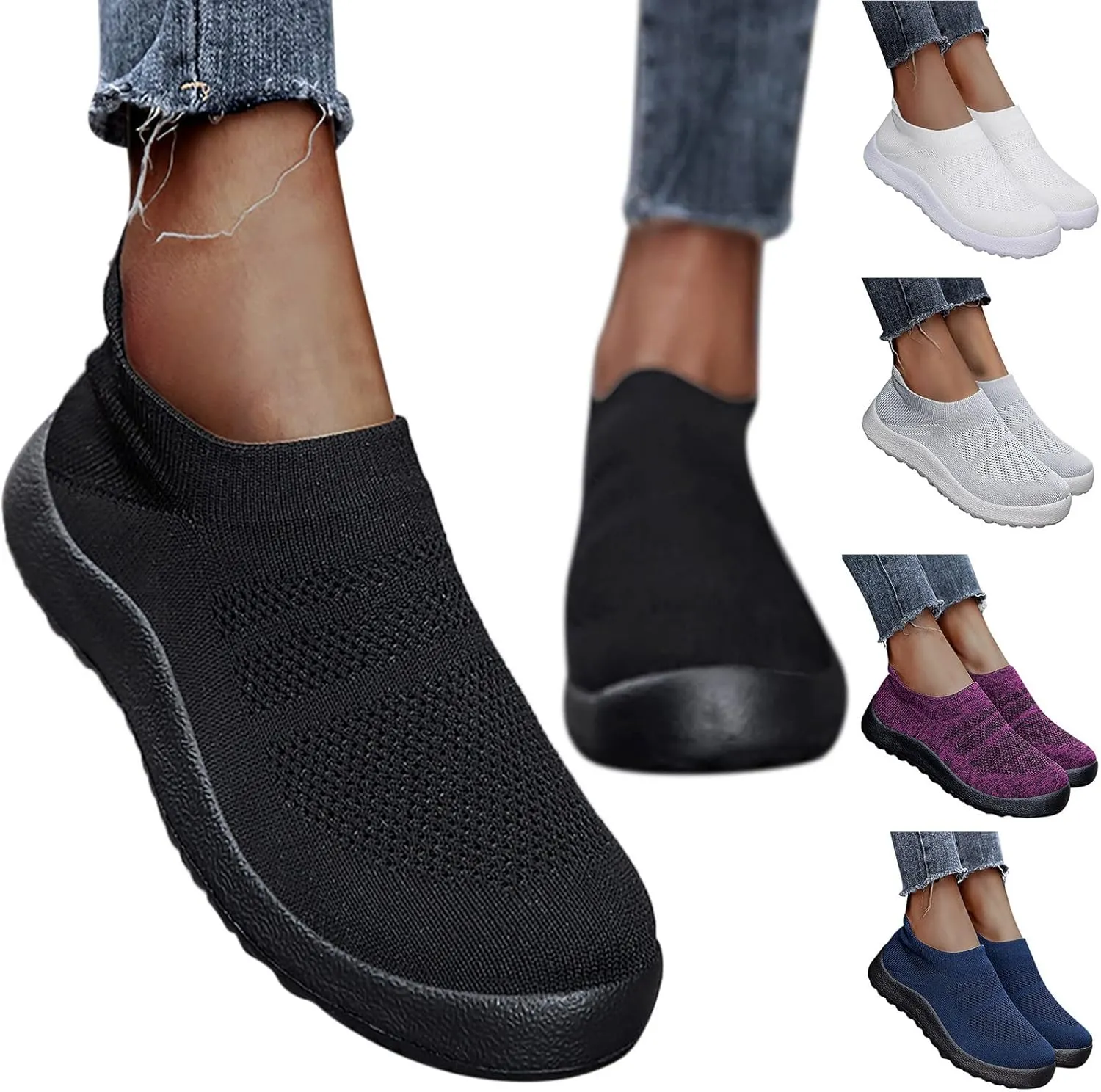 Women's Fashion Sneakers Lace Up Breathable Casual Waking Shoes Womens Walking Shoes Black Women Loafers Shoes for Work Mens Casual Sneakers