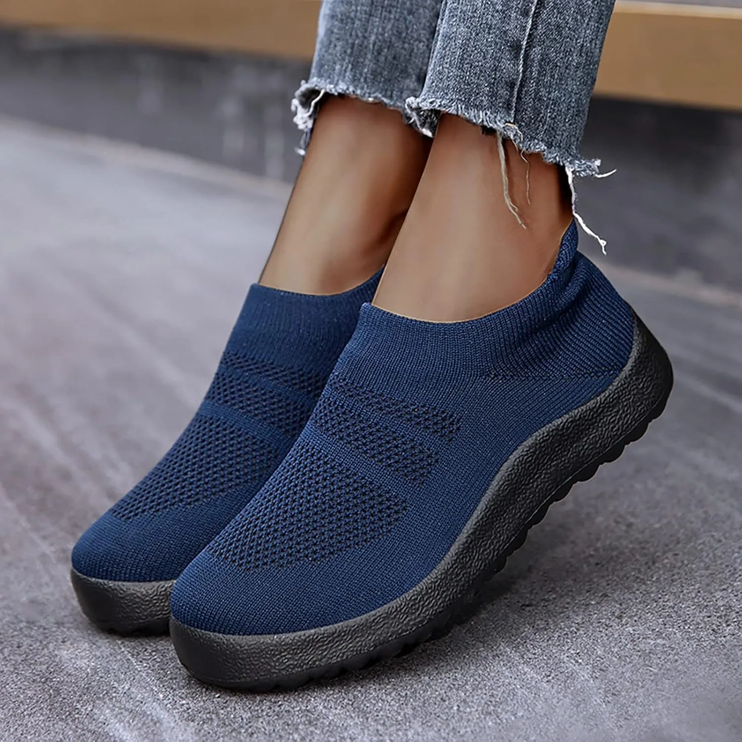Women's Fashion Sneakers Lace Up Breathable Casual Waking Shoes Womens Walking Shoes Black Women Loafers Shoes for Work Mens Casual Sneakers