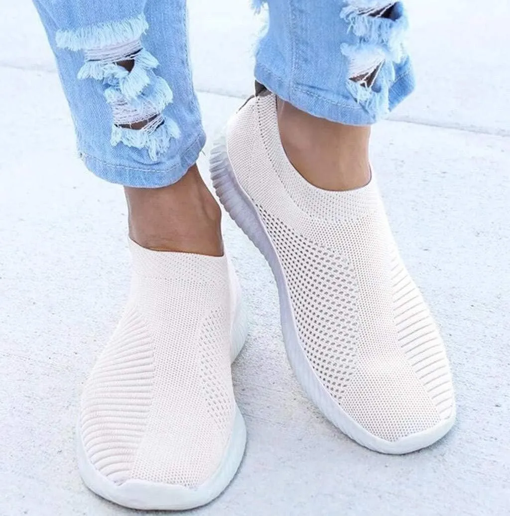 Women's Fashion Sport Breathable Mesh Platform Sneakers Pull On Sneakers Womens Womens Shoes Casual Fall Slip On Wide Width Women Sneakers Size 9.5 Wide Zapatos OrtopéDicos para Mujer De Vestir