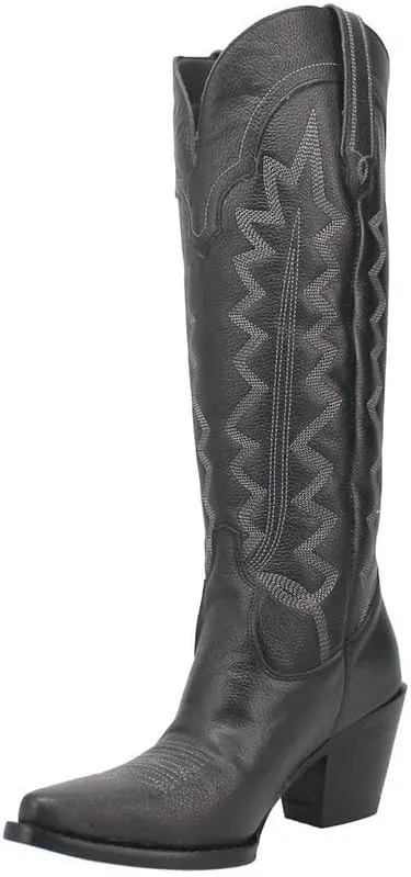 Women's High Cotton Fashion Boot, Black, 8.5