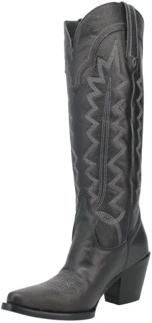 Women's High Cotton Fashion Boot, Black, 8.5