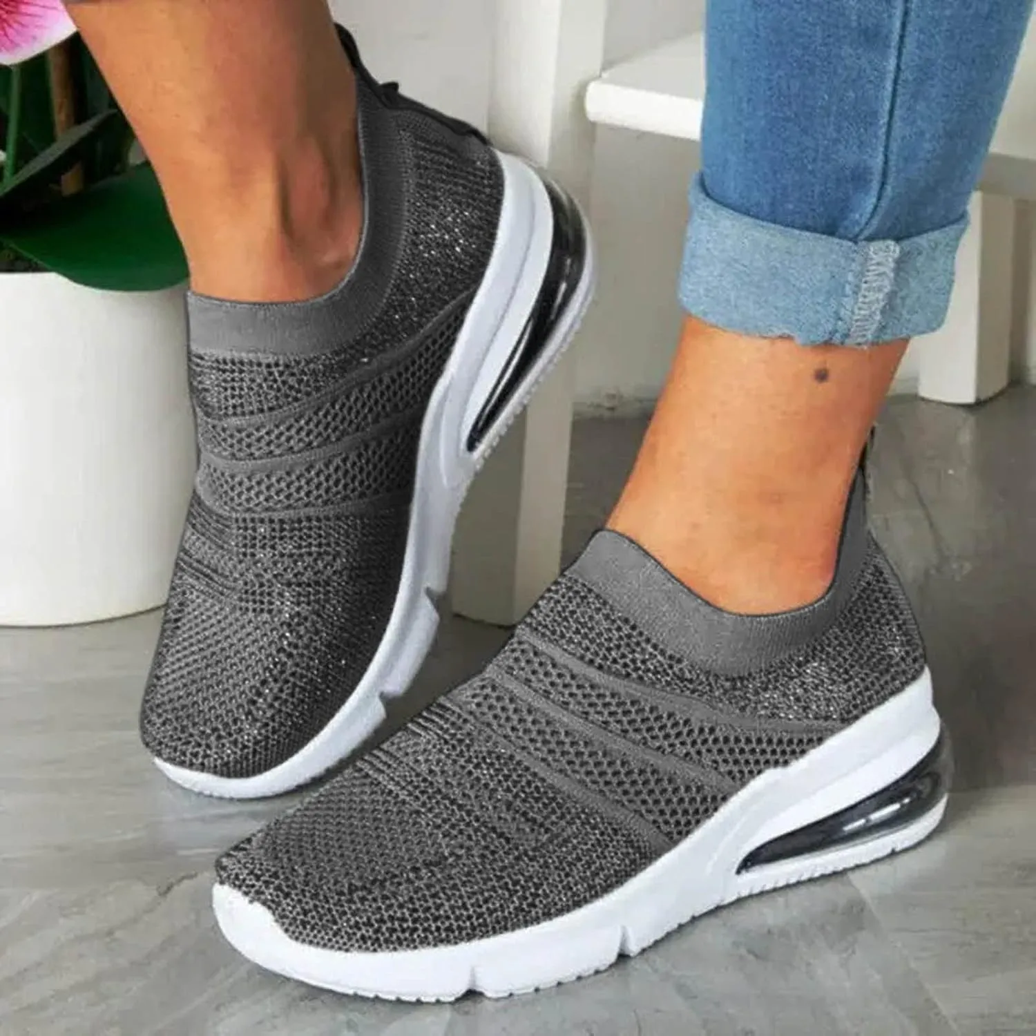 Womens High Top Sneakers White Zapatos para Mujeres Embarazadas Non Slip Winter Shoes for Women Trendy Platform Sneakers for Women 2023 Women's Non Slip Work Shoes