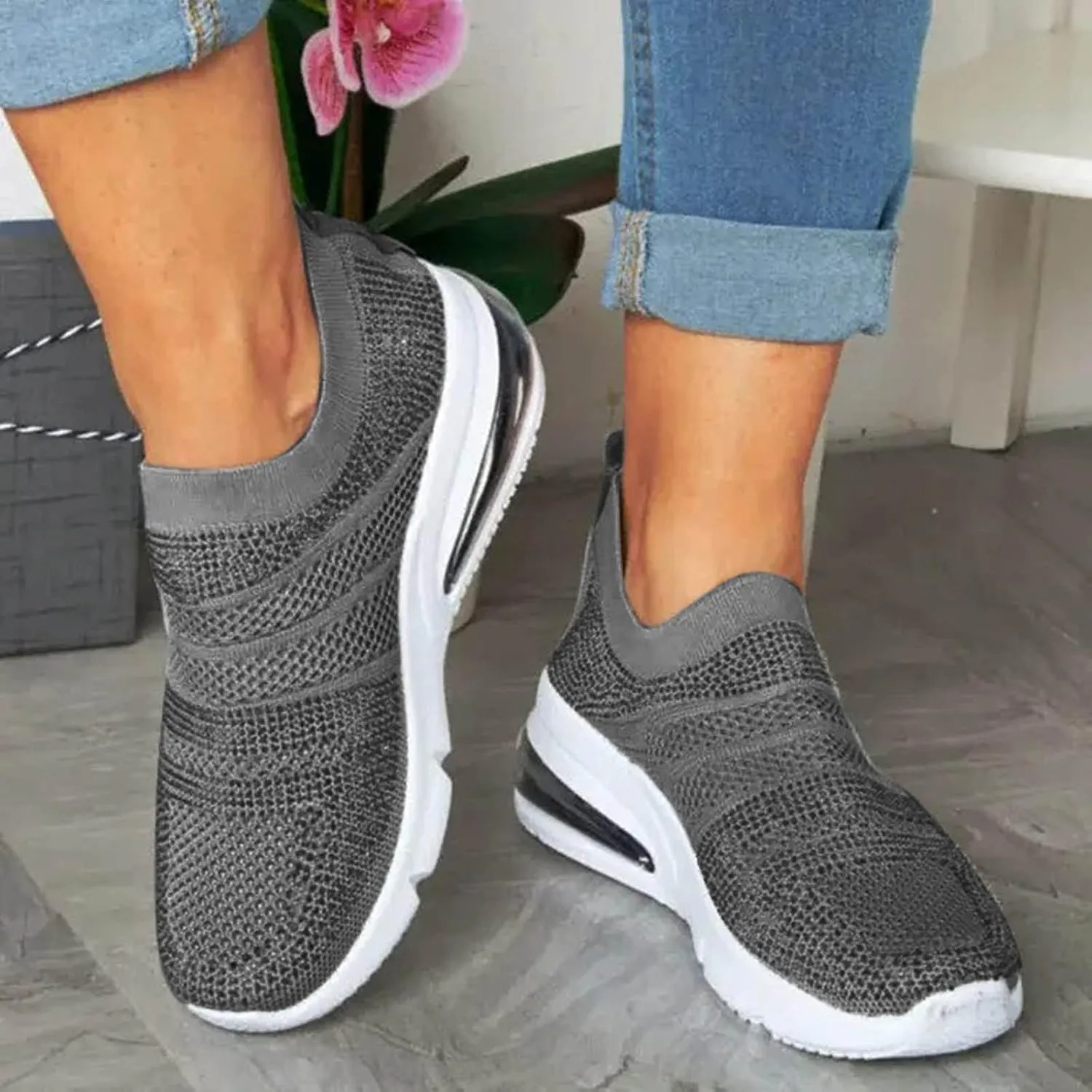 Womens High Top Sneakers White Zapatos para Mujeres Embarazadas Non Slip Winter Shoes for Women Trendy Platform Sneakers for Women 2023 Women's Non Slip Work Shoes