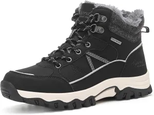 Womens Hiking Snow Boots Winter Boots Comfortable Warm Fur Shoes for Outdoor