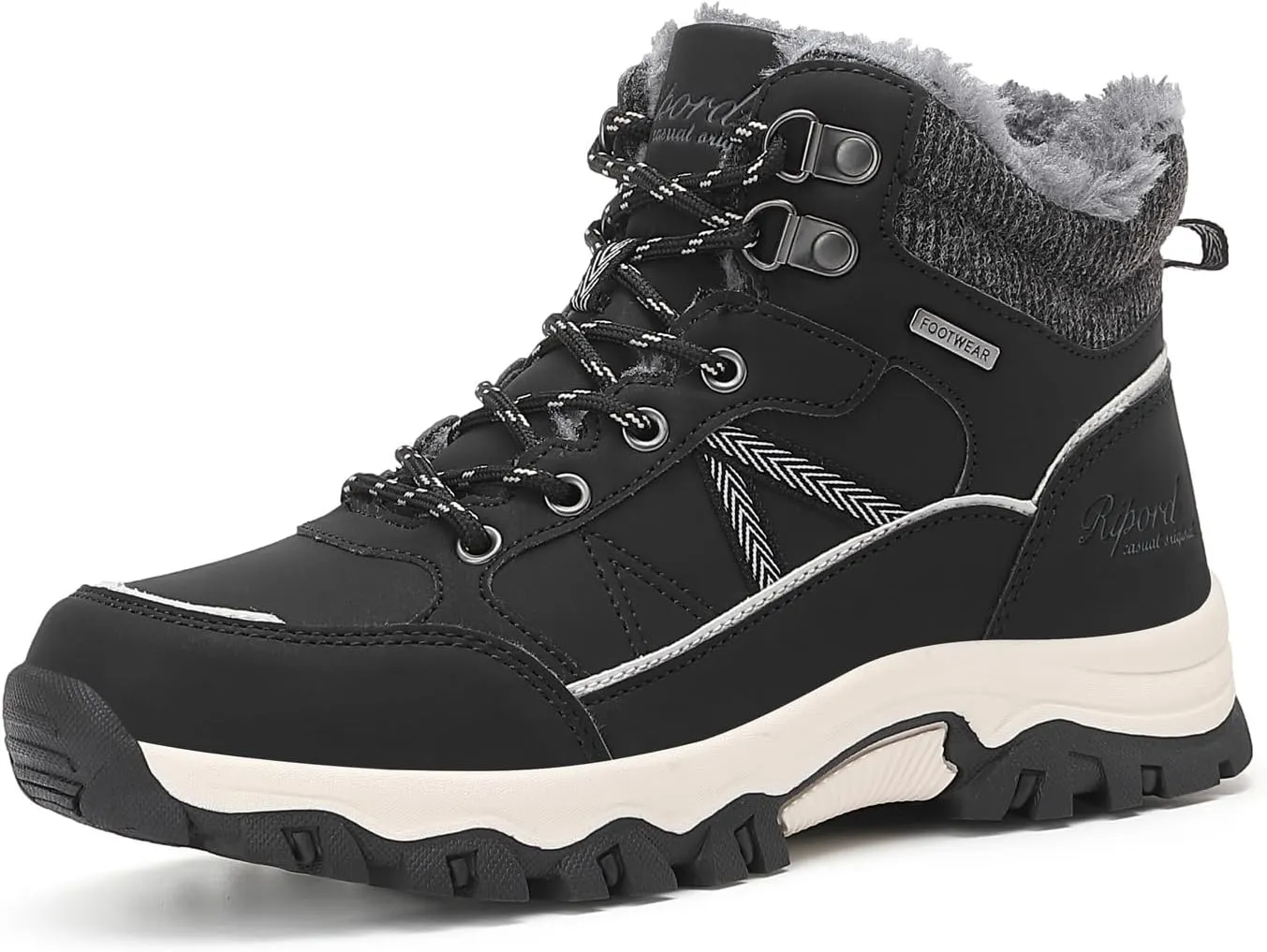 Womens Hiking Snow Boots Winter Boots Comfortable Warm Fur Shoes for Outdoor