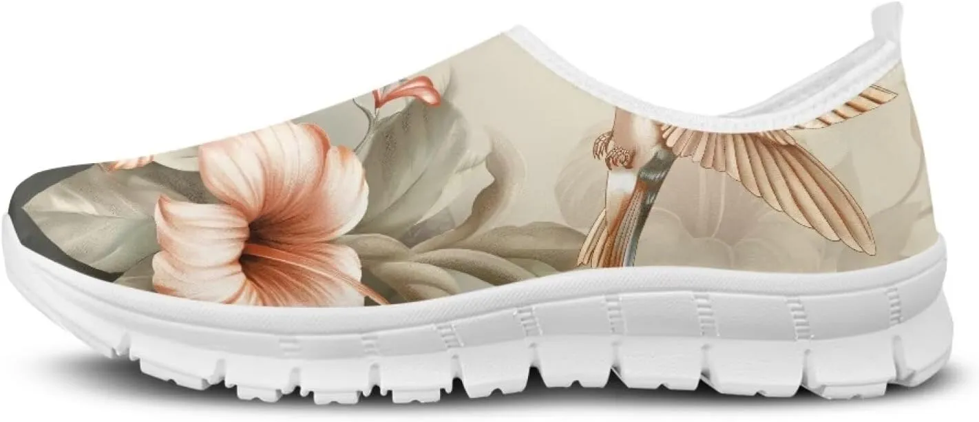Women's Hummingbird Casual Wide Toe Loafers Driving Shoes Comfort Hiking Barefoot Sneaker Flats