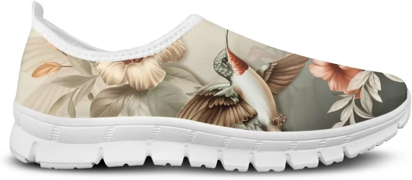 Women's Hummingbird Casual Wide Toe Loafers Driving Shoes Comfort Hiking Barefoot Sneaker Flats