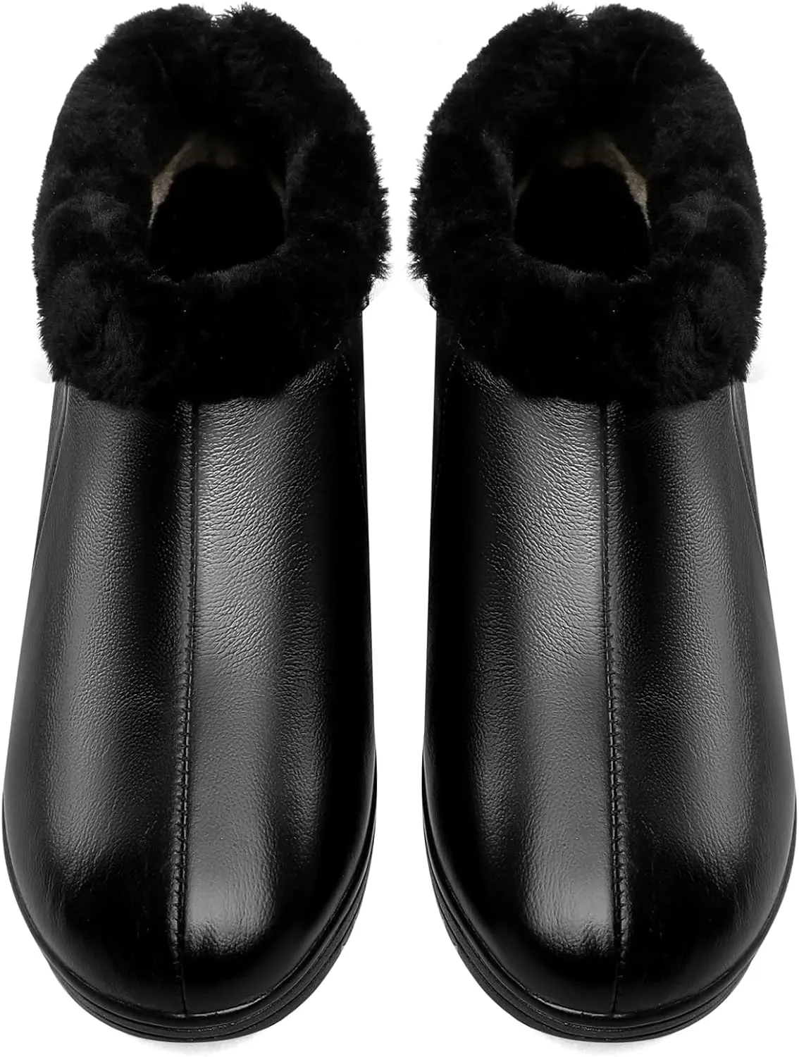 Women's Leather Booties Flat Heel Ankle Boots Snow Boots