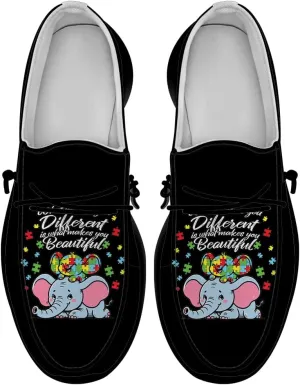 Women's Men's Loafers Slip-on Shoes Autism Shoes Gifts for Women Men