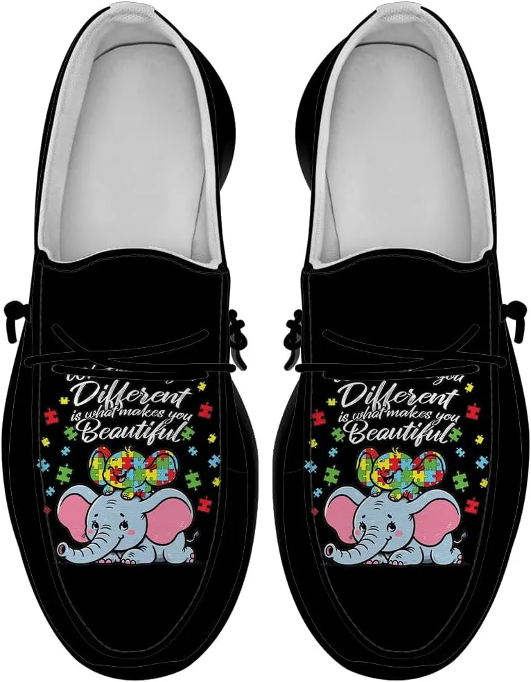 Women's Men's Loafers Slip-on Shoes Autism Shoes Gifts for Women Men
