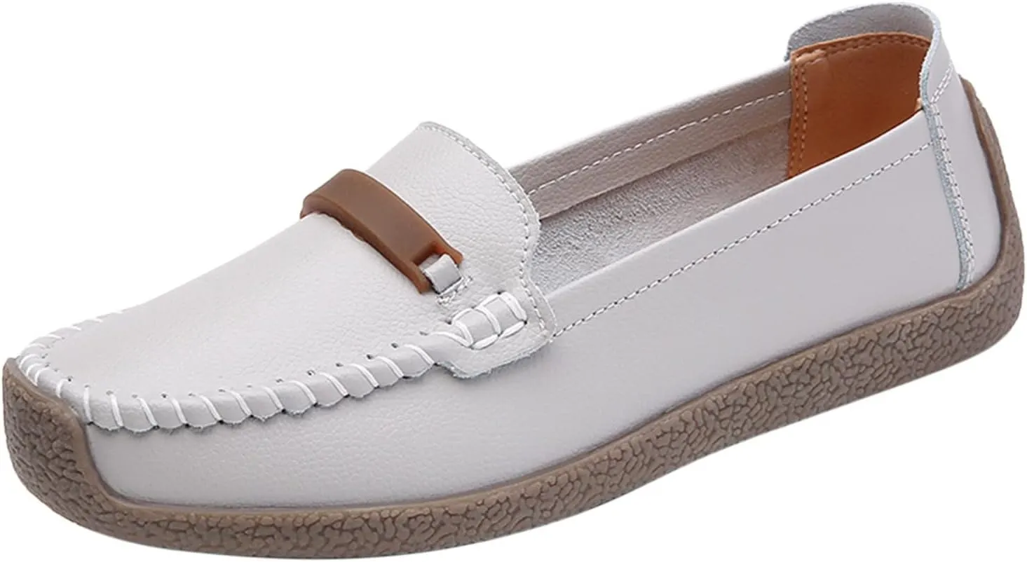 Women's Orthopedic Slip-On Loafers Comfort Walking Flat Loafers Casual Driving Loafers Shoes Dress Loafers