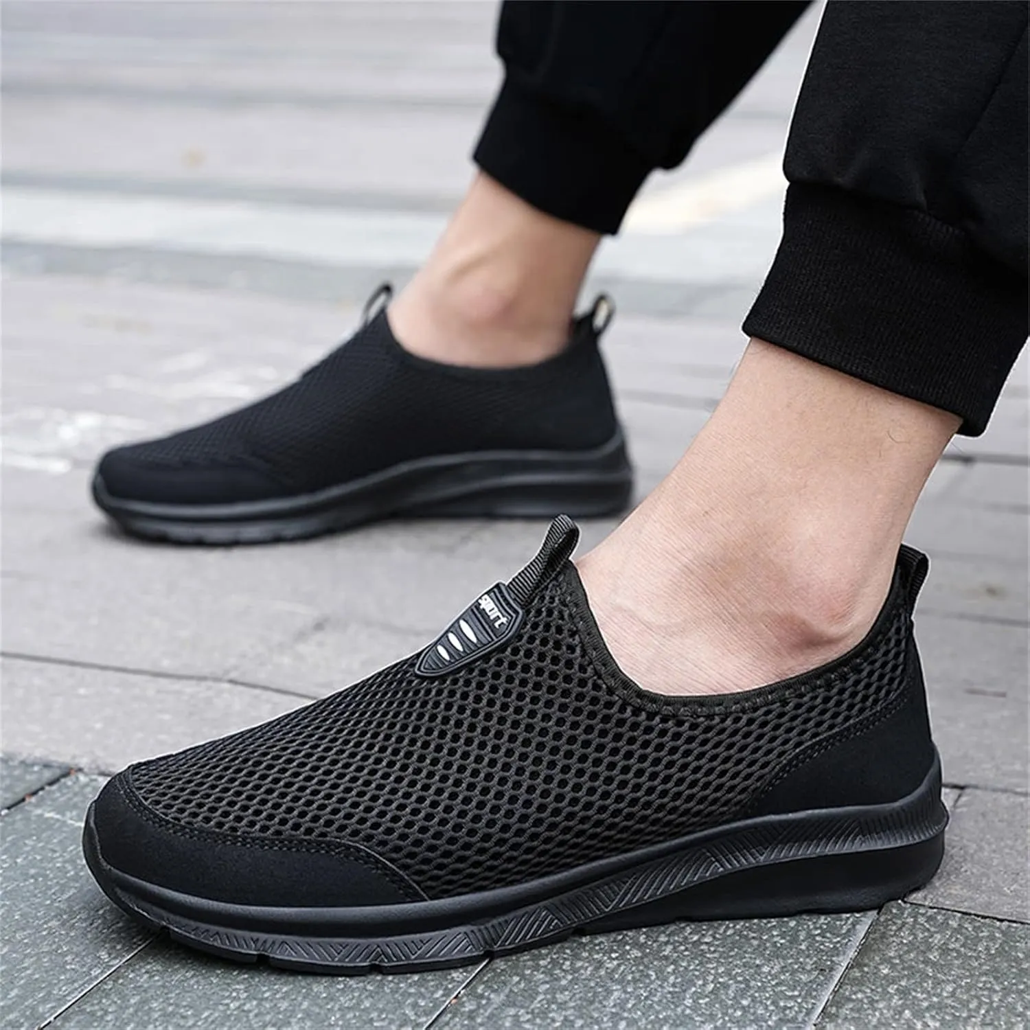 Womens Running Shoes Lightweight Tennis Shoes Non Slip Mens Tennis Shoes Mesh Men's Casual Shoes White Sneakers White Tennis Shoe Loafers Casual Slip On
