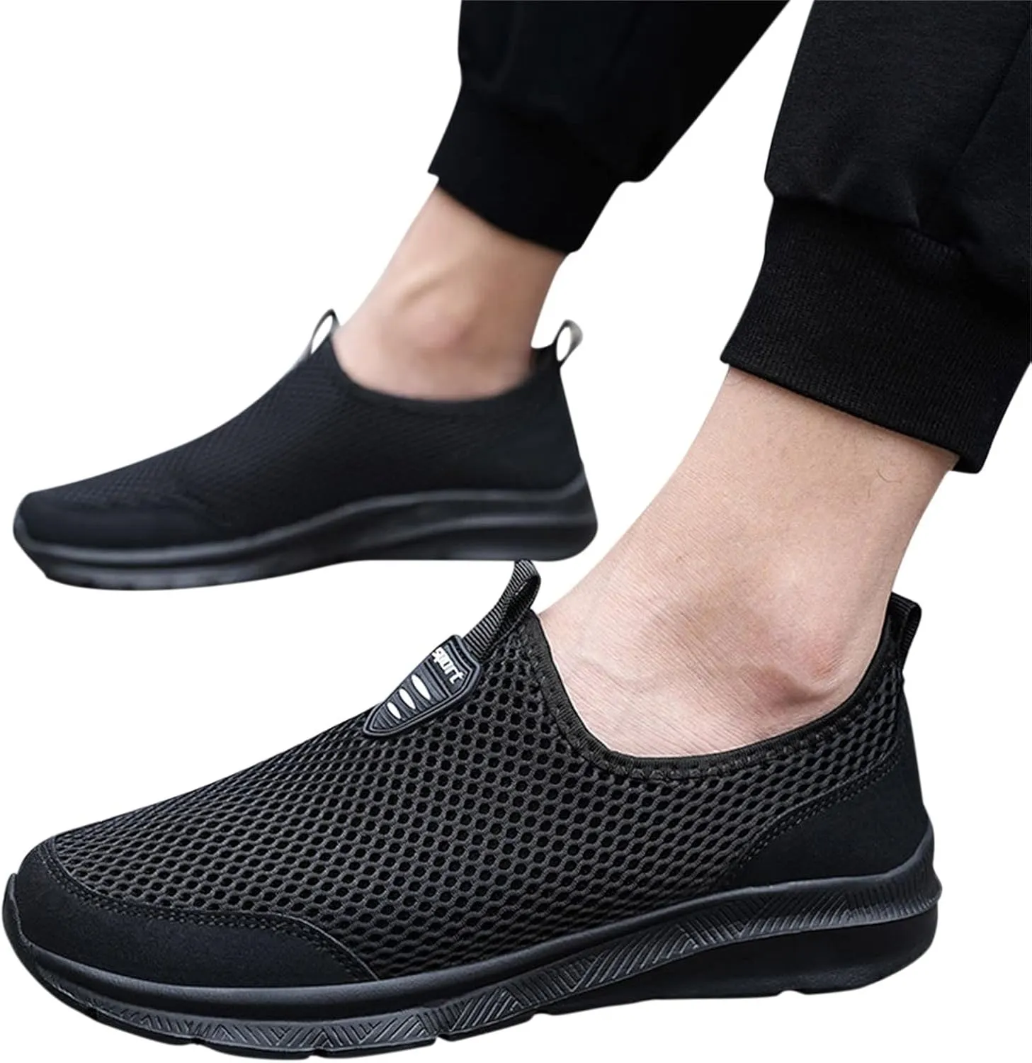 Womens Running Shoes Lightweight Tennis Shoes Non Slip Mens Tennis Shoes Mesh Men's Casual Shoes White Sneakers White Tennis Shoe Loafers Casual Slip On