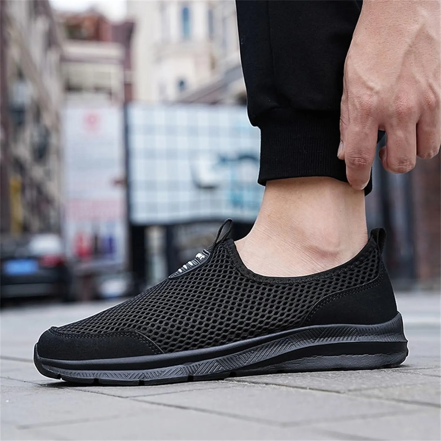 Womens Running Shoes Lightweight Tennis Shoes Non Slip Mens Tennis Shoes Mesh Men's Casual Shoes White Sneakers White Tennis Shoe Loafers Casual Slip On