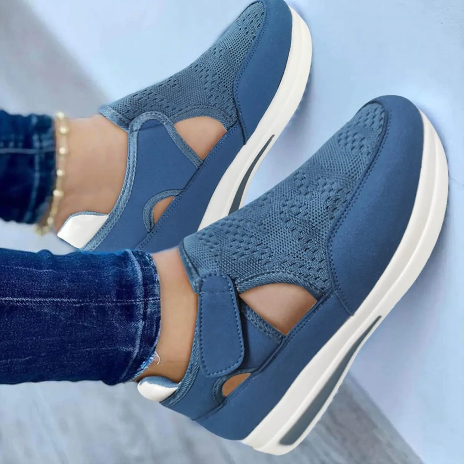 Womens Running Shoes Wide White Women's Athletic Walking Shoes Slip On Casual Mesh Wide Foot Workout Shoes Women White Platform Sneakers for Women Wide Fall Slip On Shoes for Women 2023 Trendy