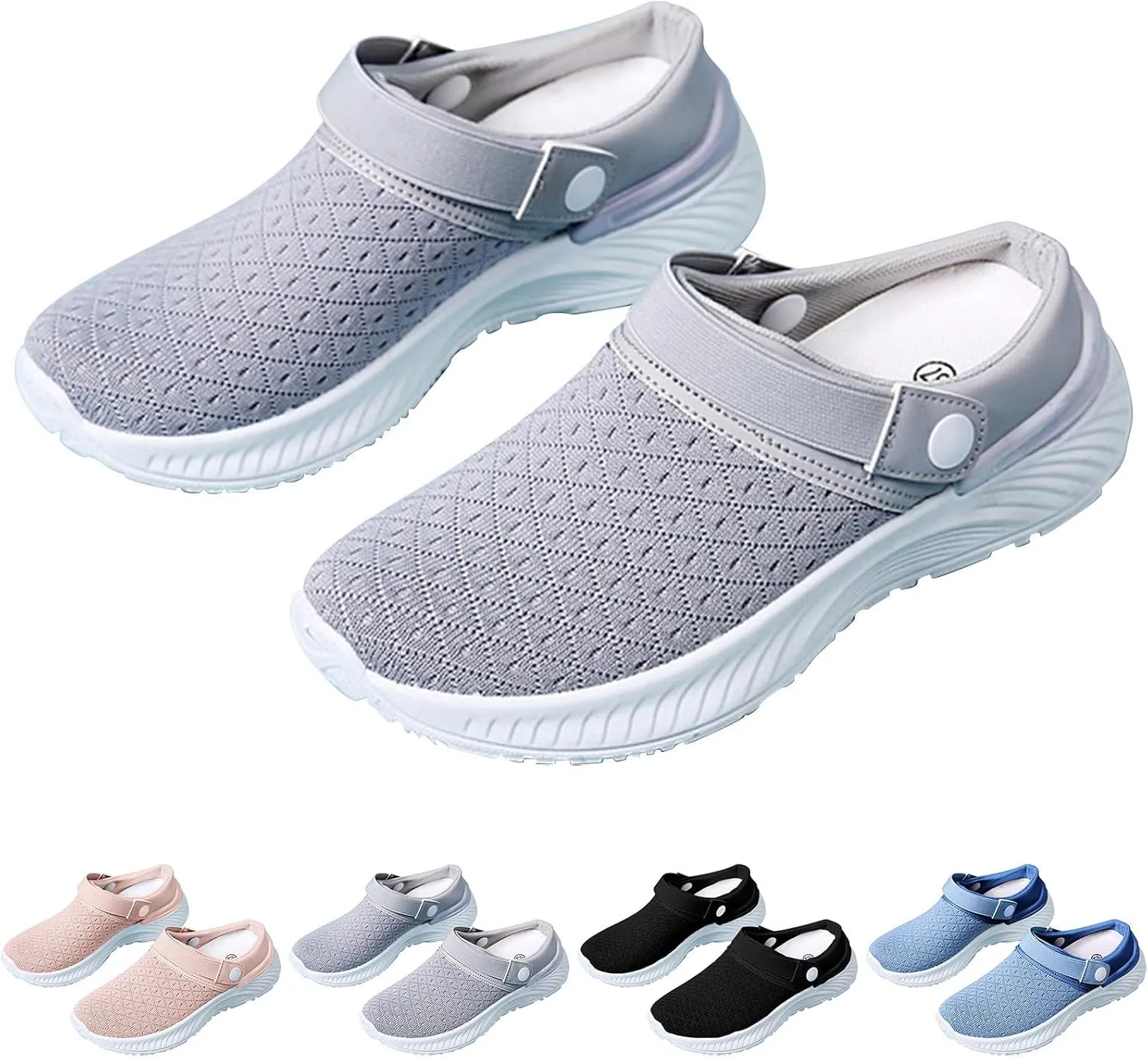 Women's Slip-on Mule Sneakers Lightweight Womens Tennis Shoes Wide Feet Casual Slip On Shoes Wedge Sneakers Brown Tennis Shoe Loafers Casual Slip On
