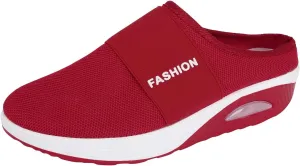 Women's Slip-On Orthopedic Arch Support Backless Tennis Shoes Men Lether Casual Tennis Shoes Casual Sneakers Steel Toe Tennis Shoe White Loafers