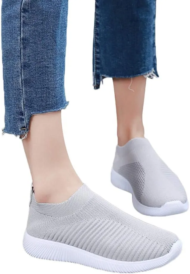 Womens Slip on Walking Shoes Comfort Lightweight Running Shoes for Women Loafers Dressy Casual Shoes Black Sneakers Black Tennis Shoe Casual Loafers
