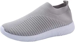 Womens Slip on Walking Shoes Comfort Lightweight Running Shoes for Women Loafers Dressy Casual Shoes Black Sneakers Black Tennis Shoe Casual Loafers