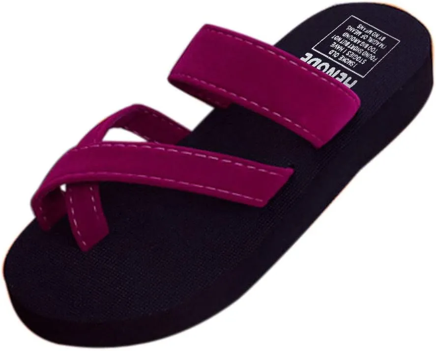 Womens Summer Flip Flops Casual Slippers Flat Sandals Beach Open Toe Shoes Summer Casual