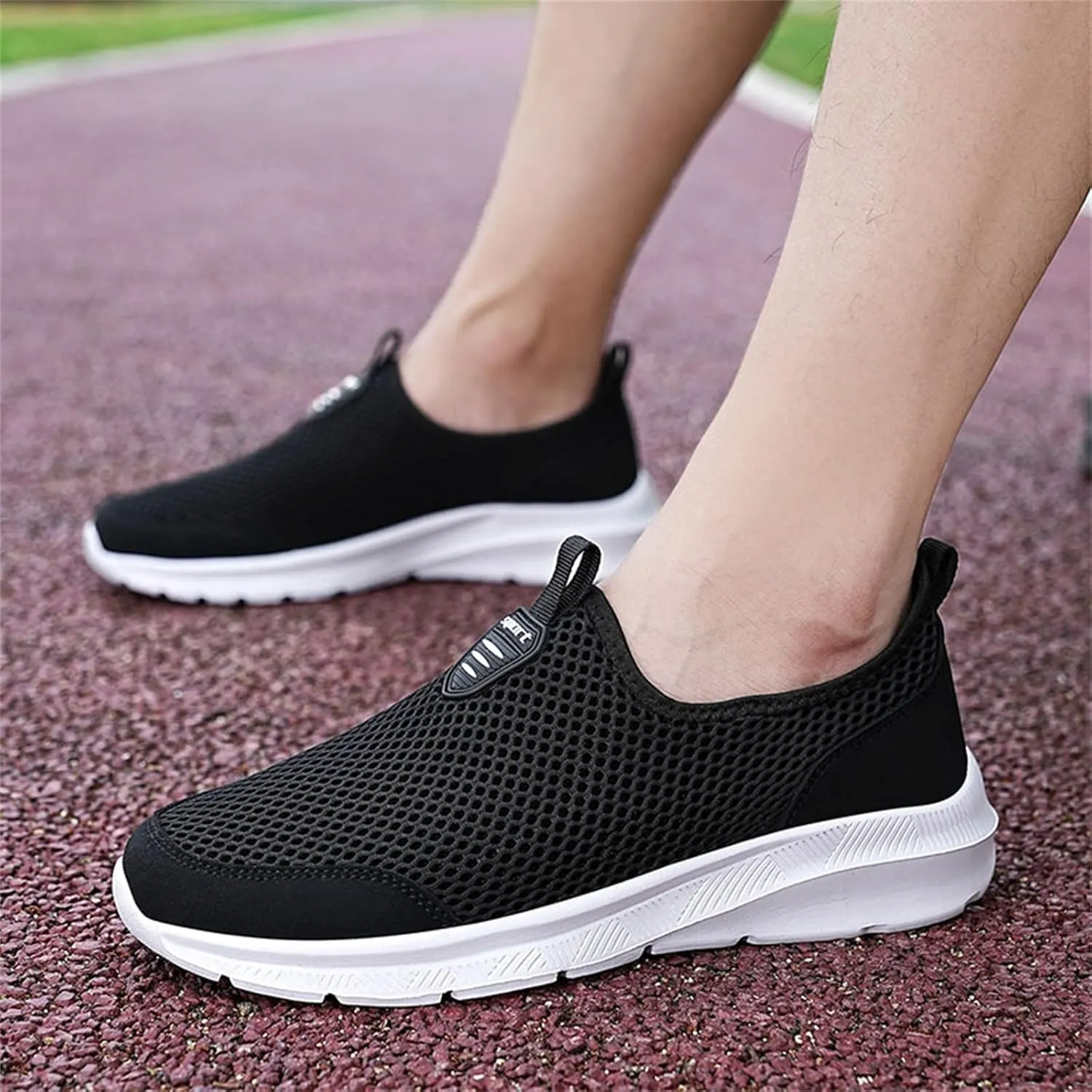 Women's Walking Shoes Arch Support Non Slip Mens Tennis Shoes Cute Casual Shoes Slip On Waterproof Sneakers Slip On Tennis Shoe Loafers Casual Slip On