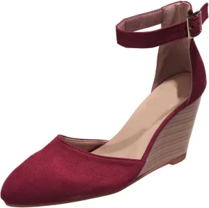 Womens Wedge Shoes Closed Toe Ankle Strap Espadrilles Dressy Casual High Heels Comfortable Platform Sandals
