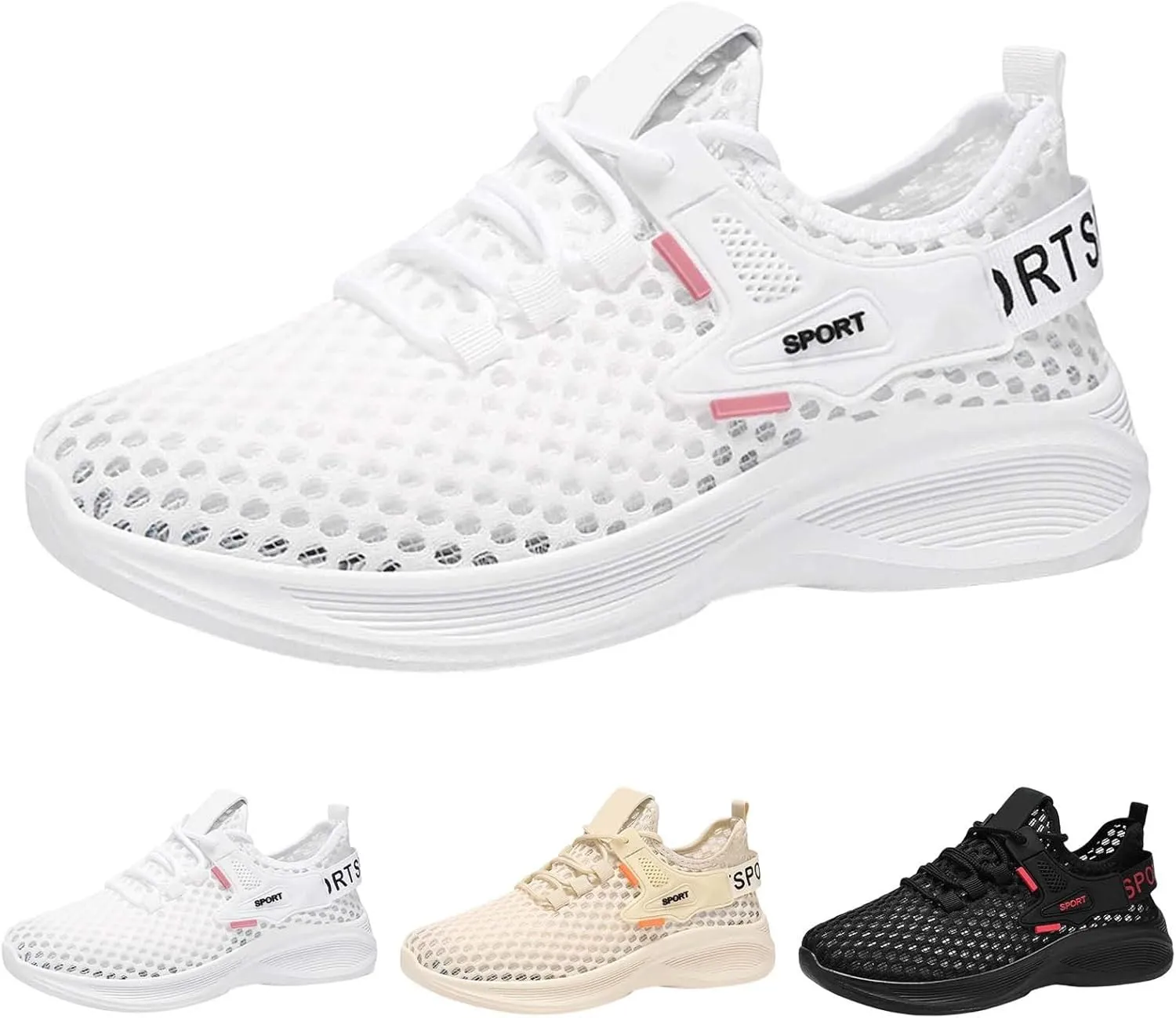 Women's Woven Orthopedic Breathable Soft Sole Walking Shoes Women Sports Casual Shoes High Top Sneakers Waterproof Tennis Shoe Loafers Dress Shoe