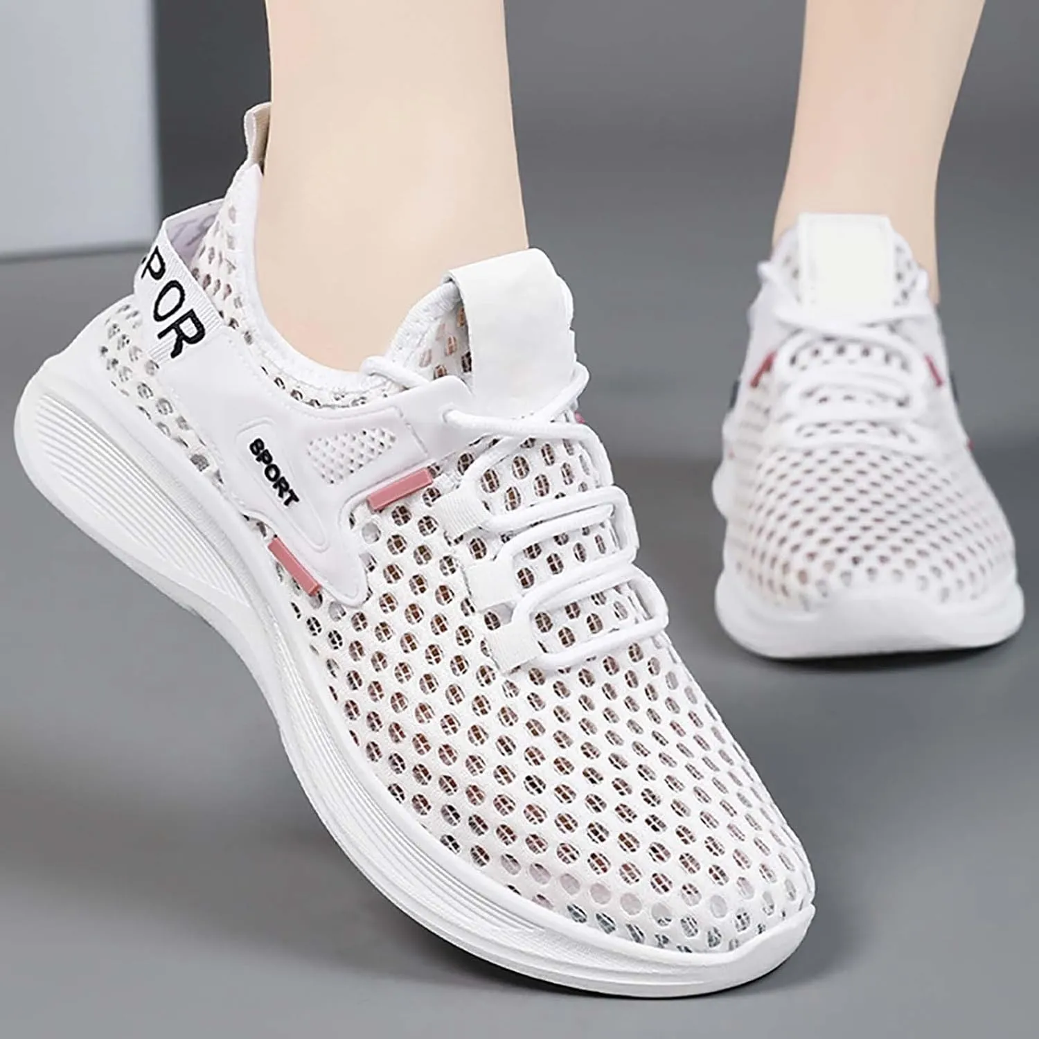 Women's Woven Orthopedic Breathable Soft Sole Walking Shoes Women Sports Casual Shoes High Top Sneakers Waterproof Tennis Shoe Loafers Dress Shoe
