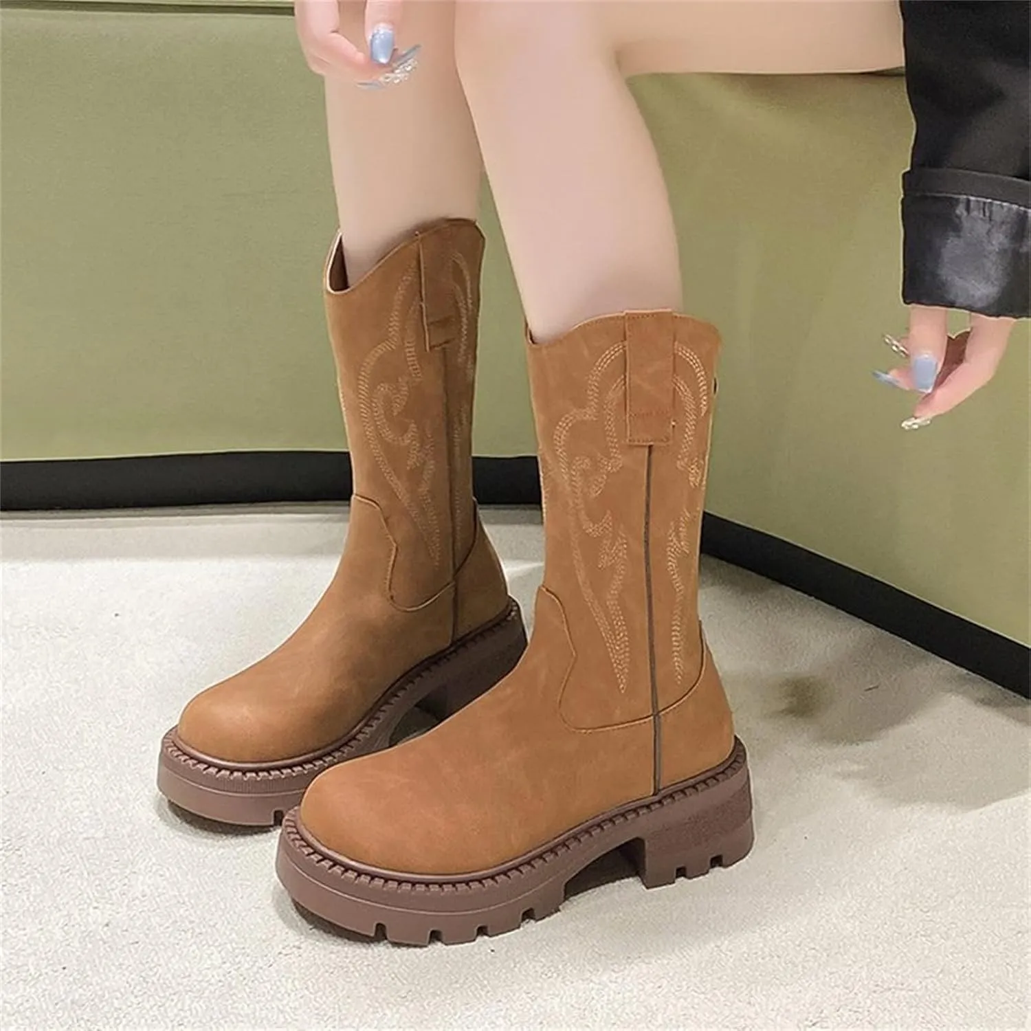 Womens Zip Up Winter Boots Winter Ankle Boots for Women Wide Width Flat Ankle Boots Women Plus Size Ankle Boots Extra Wide Calf Women's Leather Booties Ankle Boot Women No Heel