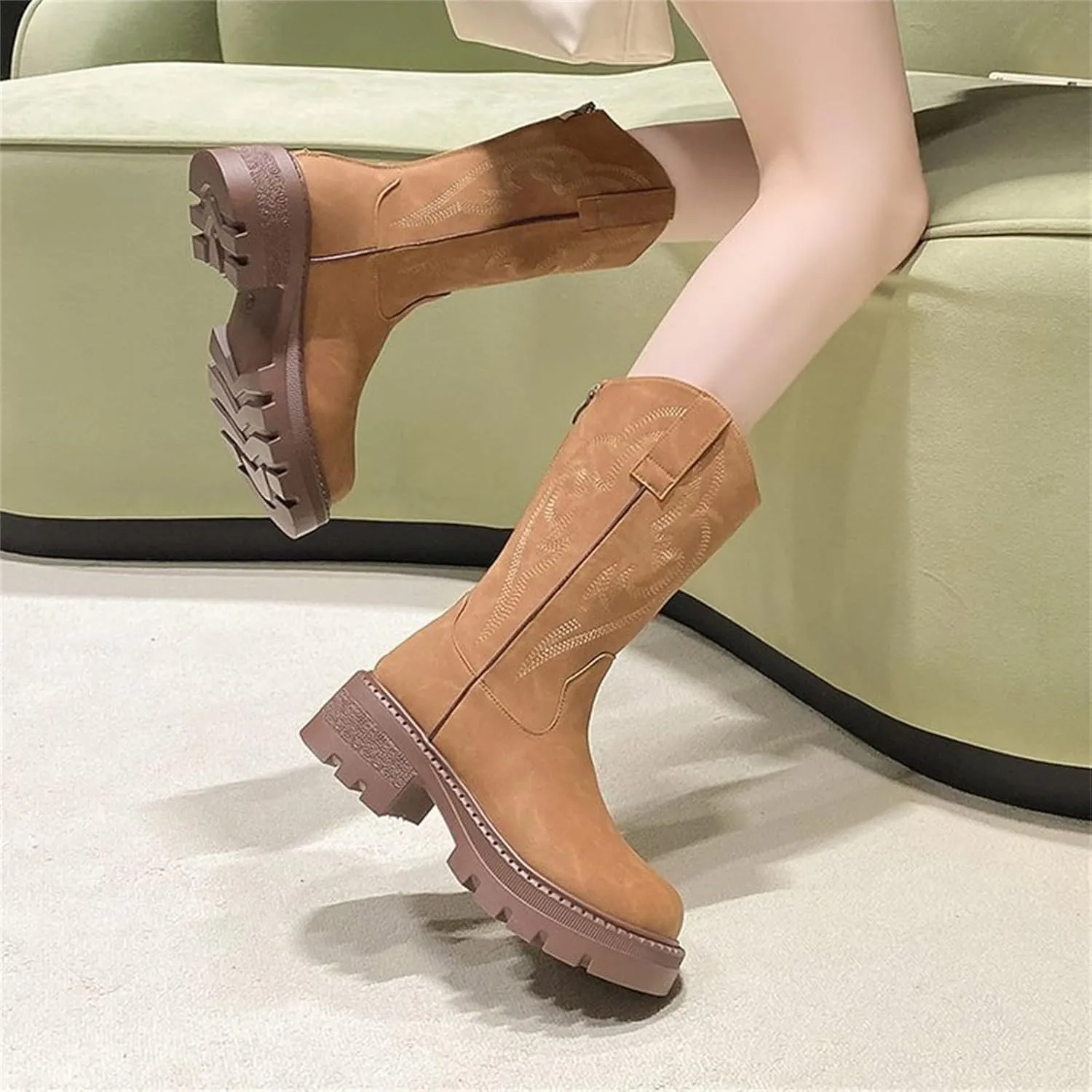 Womens Zip Up Winter Boots Winter Ankle Boots for Women Wide Width Flat Ankle Boots Women Plus Size Ankle Boots Extra Wide Calf Women's Leather Booties Ankle Boot Women No Heel